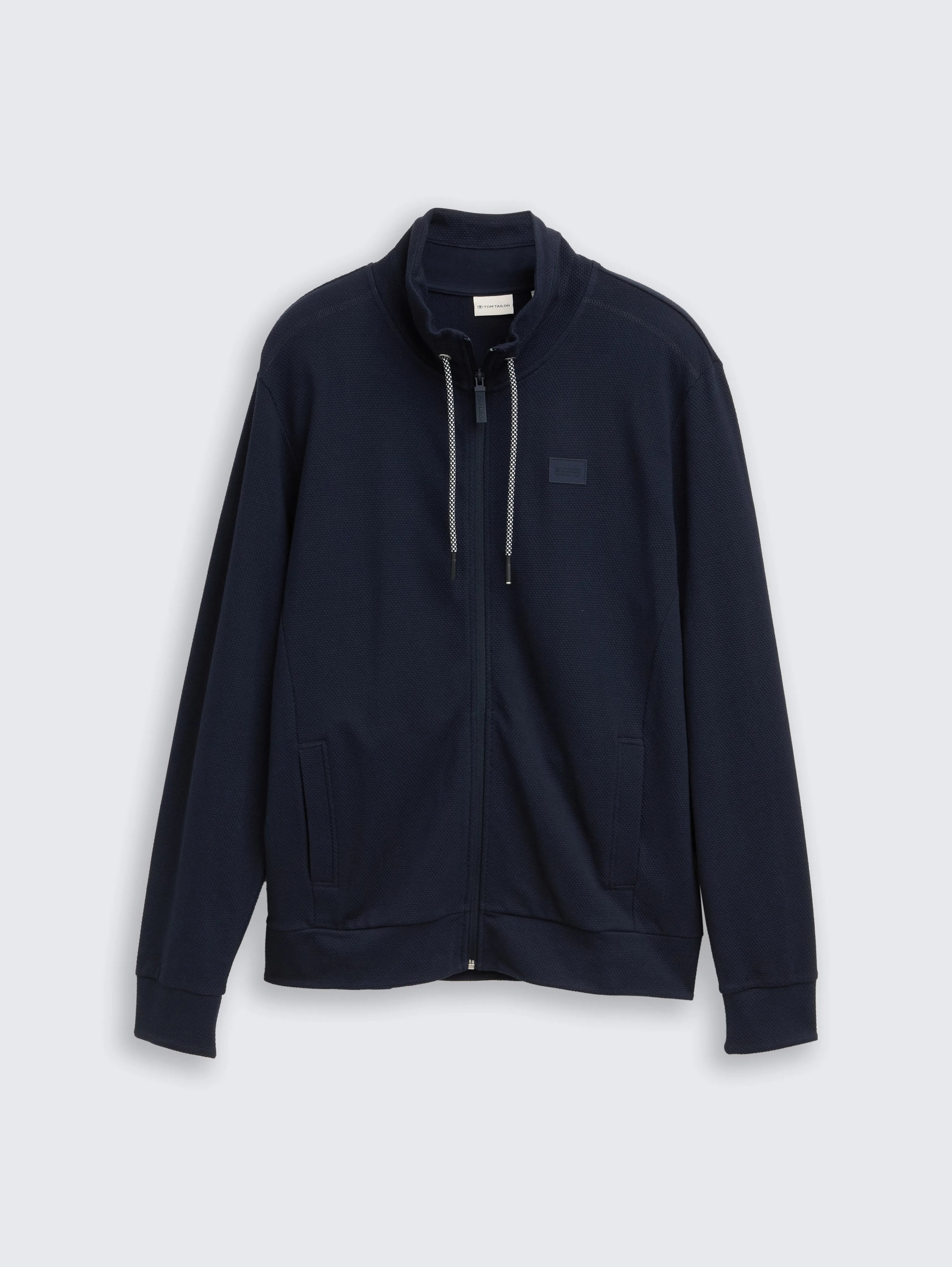 Tom Tailor_0_Ultralight Sweat Jacket with Stand-Up Collar_1047792_10668_04