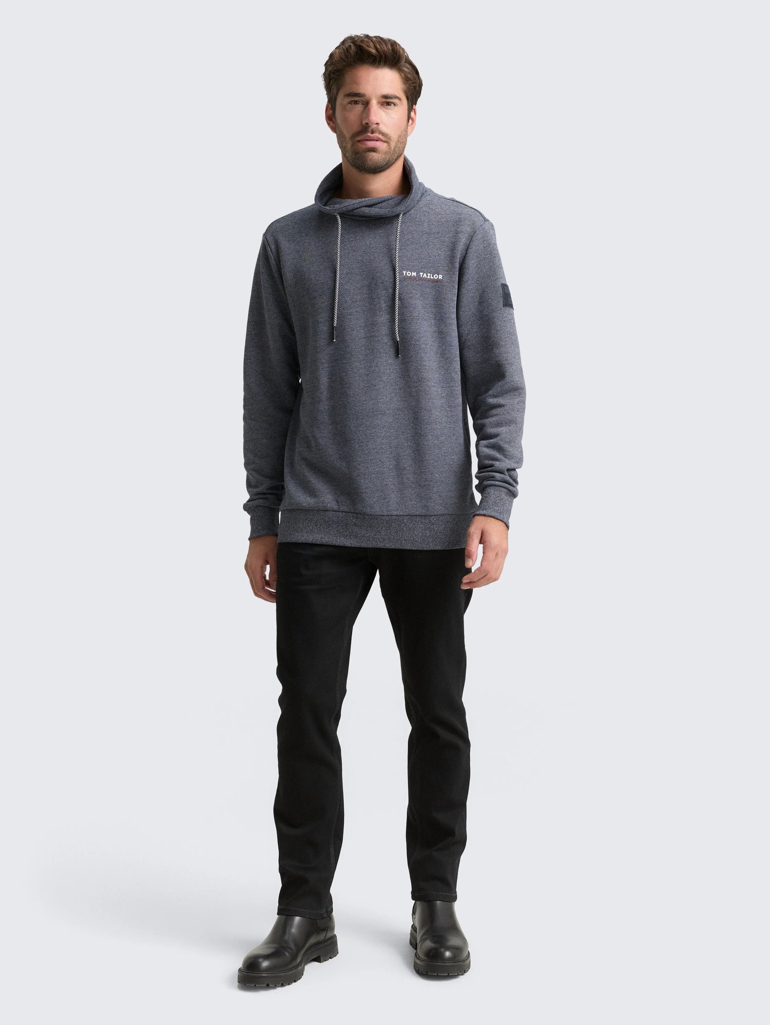 Tom Tailor_0_Snood Sweatshirt with Logo Details_1047799_19932_01