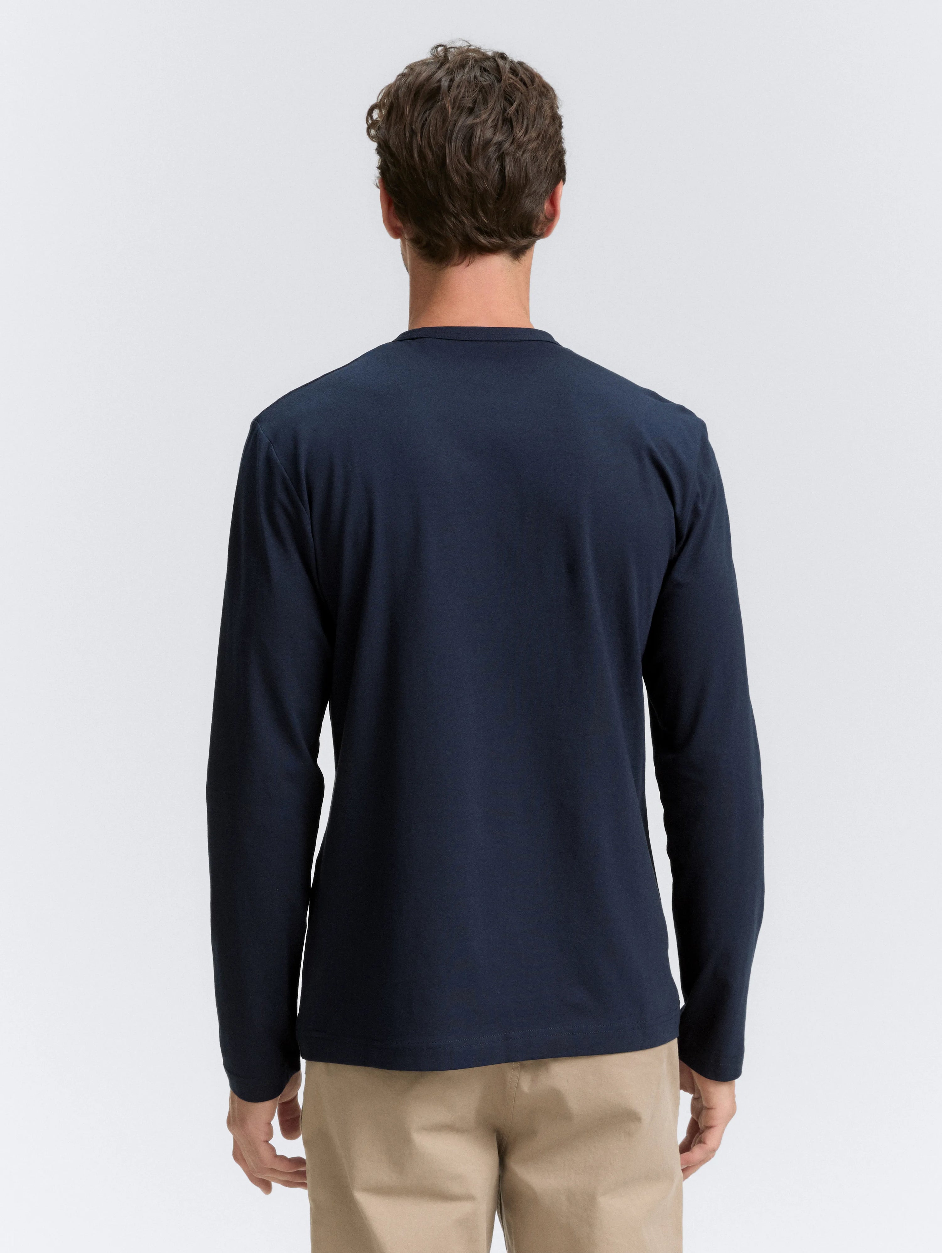 Tom Tailor_0_Slim Fit Long Sleeve Shirt with Stretch_1047811_10668_04