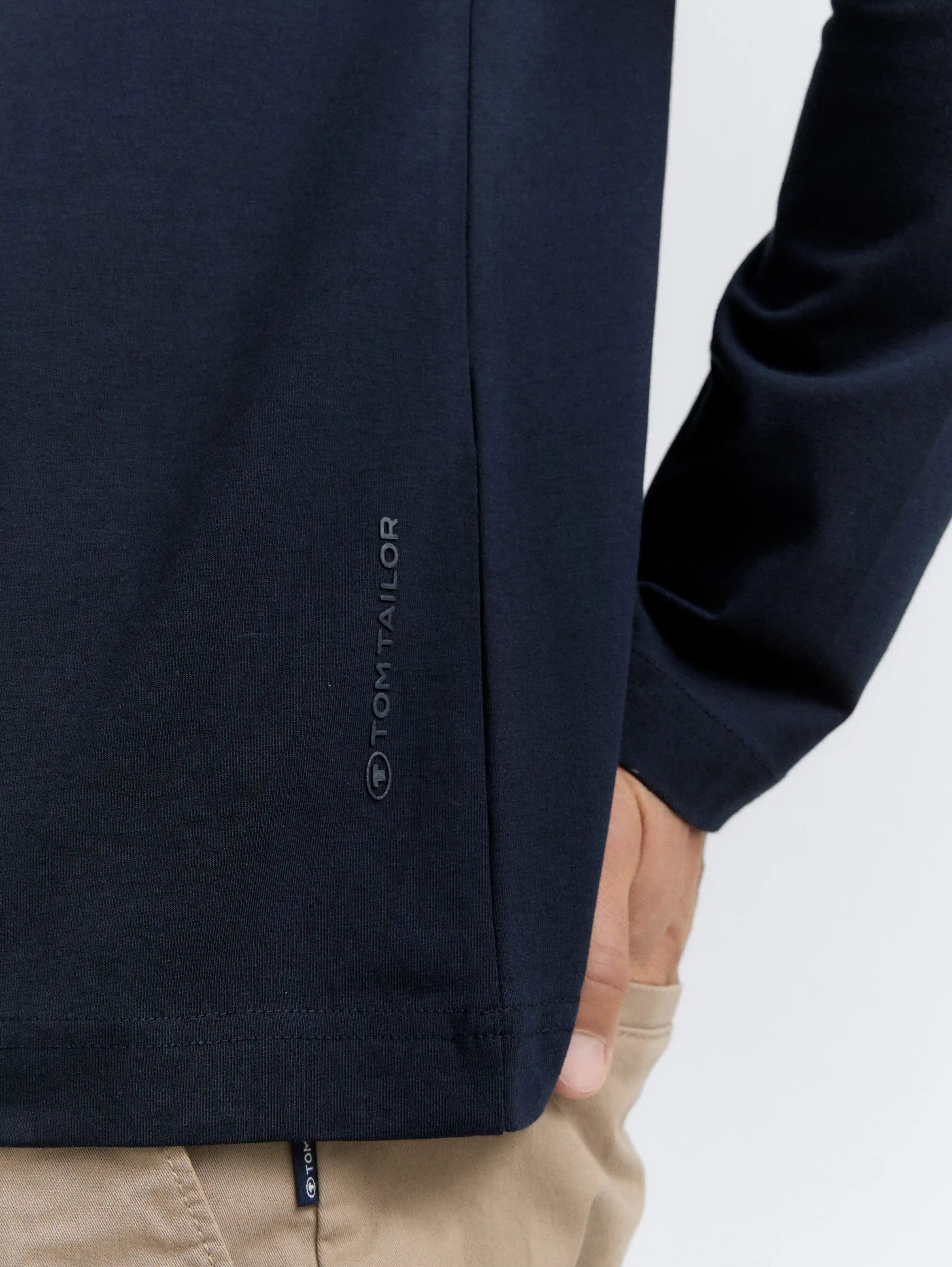 Tom Tailor_0_Slim Fit Long Sleeve Shirt with Stretch_1047811_10668_05