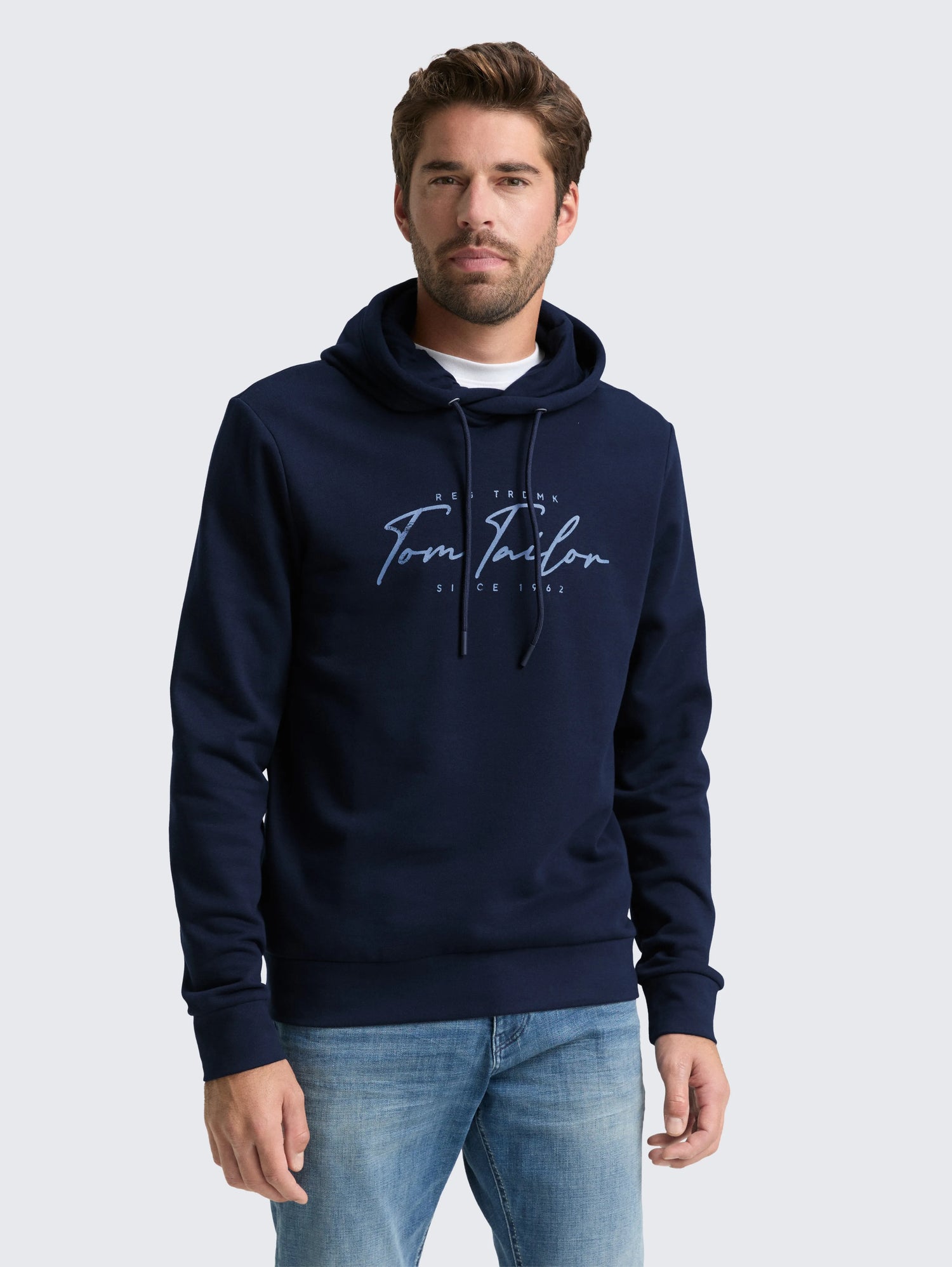 Tom Tailor_0_Hoodie Sweatshirt with Logo Print_1047825_15148_02