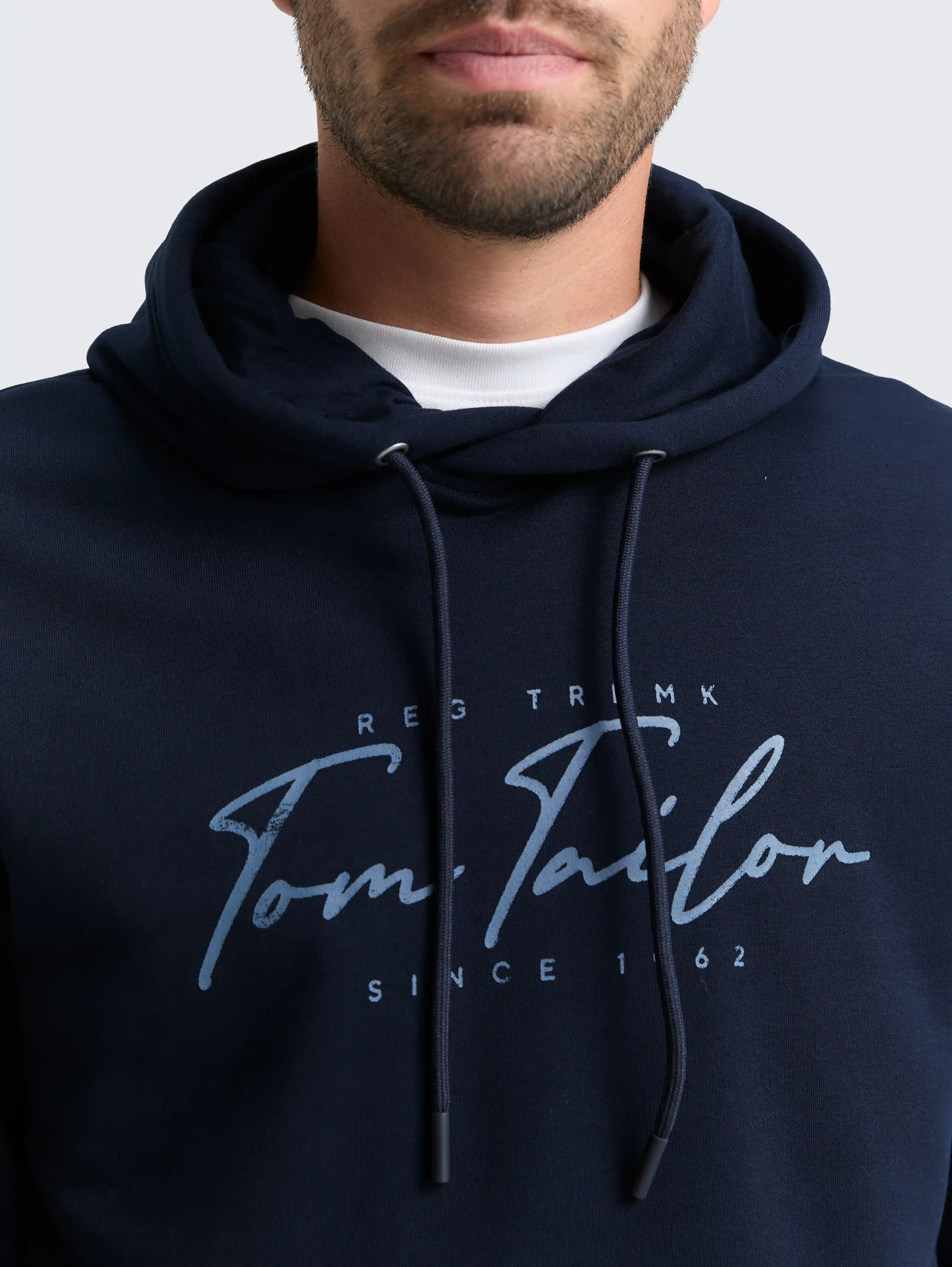 Tom Tailor_0_Hoodie Sweatshirt with Logo Print_1047825_15148_05