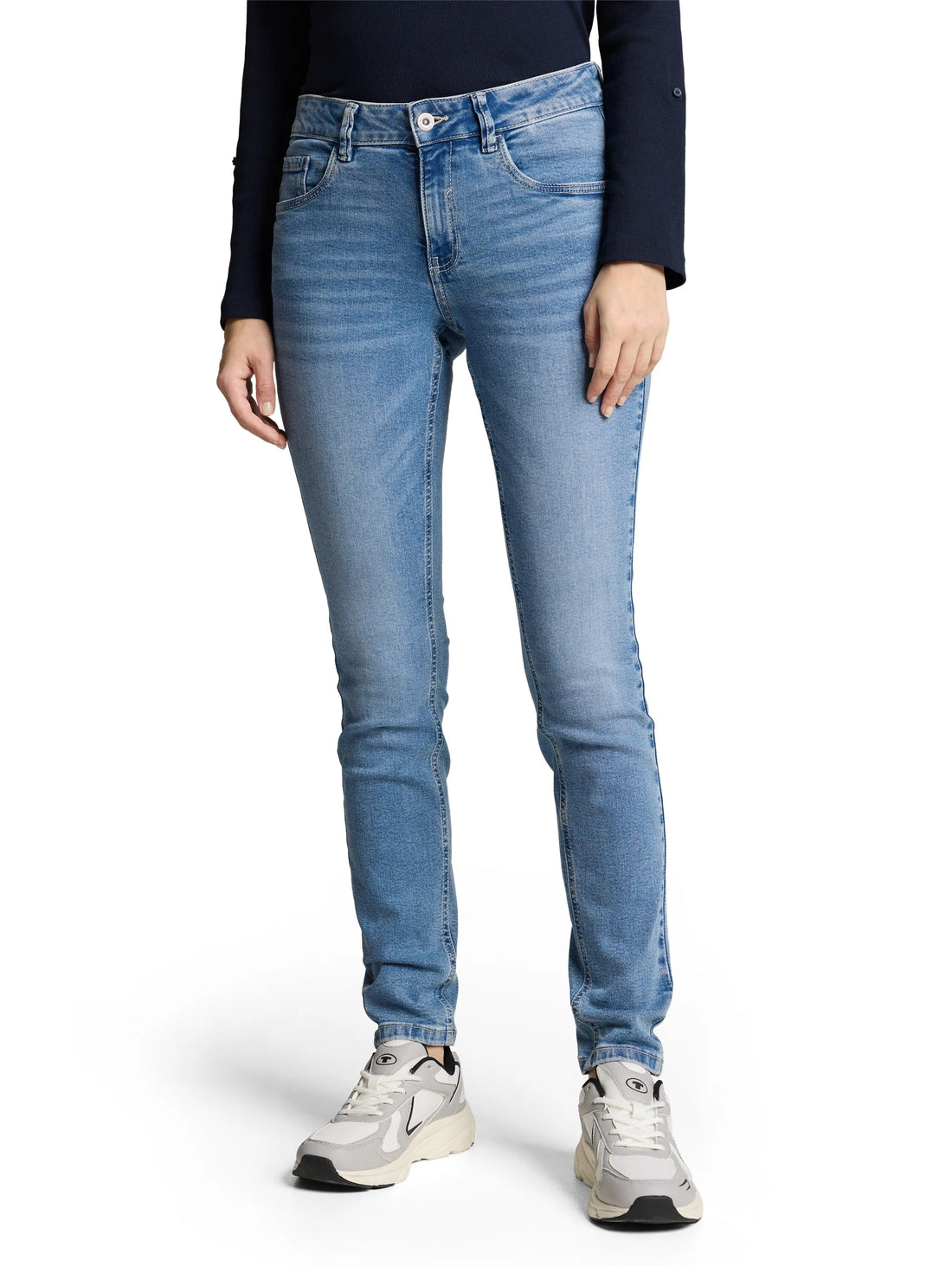 Tom Tailor Light Stone Bright Blue Denim Women Ttlucie Skinny Jeans SKU: 1047848_10151 Image 01