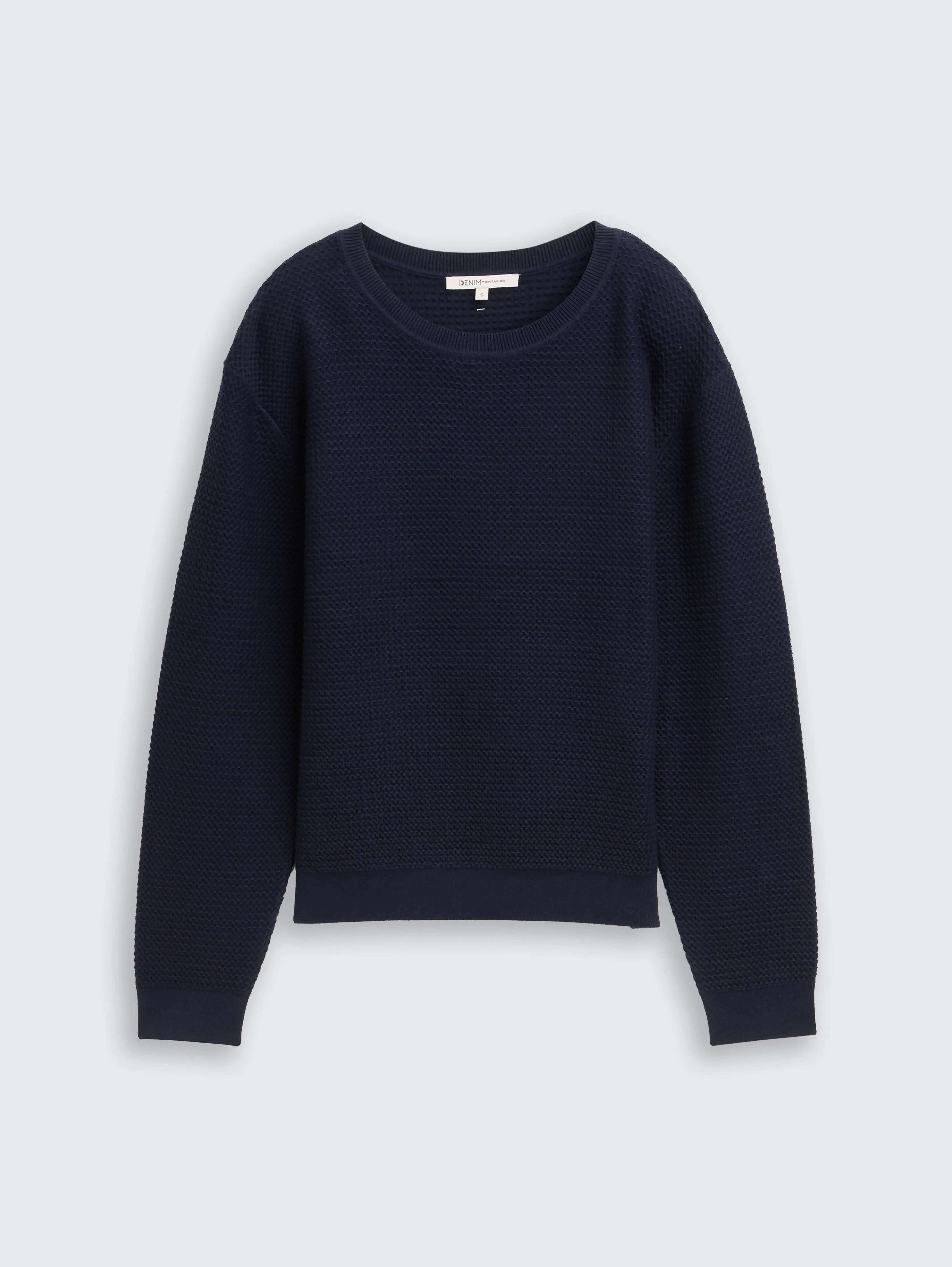 Tom Tailor_0_Knitted Jumper with Round Neck_1047882_10668_01
