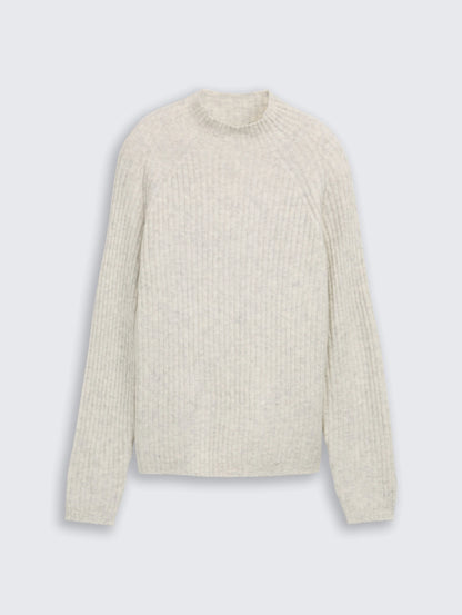 Tom Tailor_0_Relaxed Fit Knitted Jumper with Stand-Up Collar_1047895_10396_01