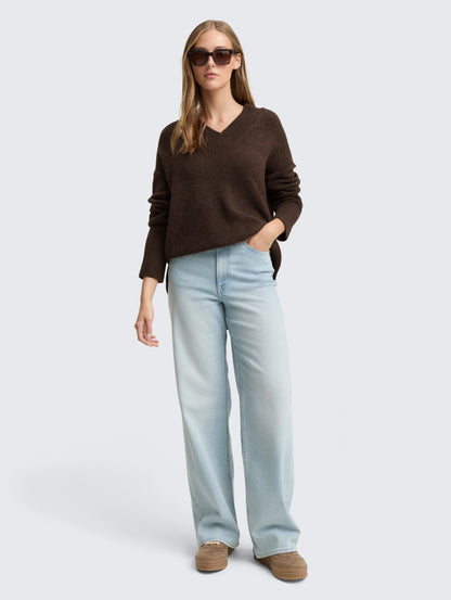 Tom Tailor_0_Longstyle Knitted Jumper with V-Neckline_1047905_38864_01