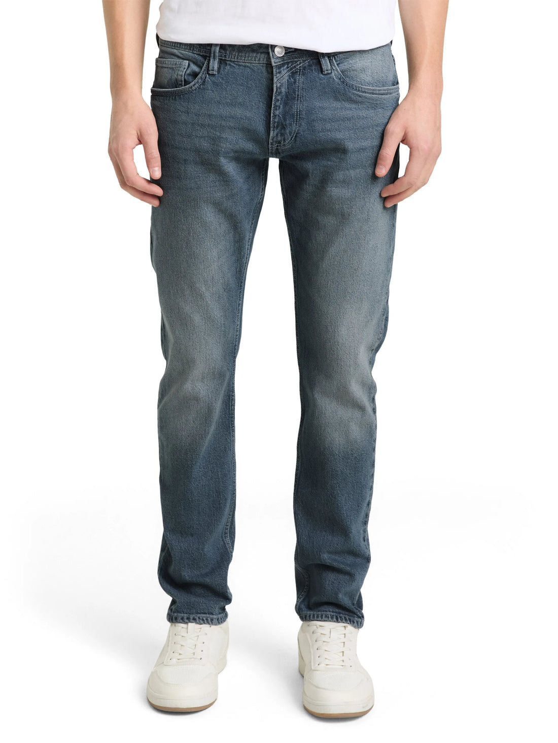 Denim Tom Tailor Used Mid Blue Grey Denim Men Ttpiers Slim Jeans SKU: 1047987_10108 Image 01