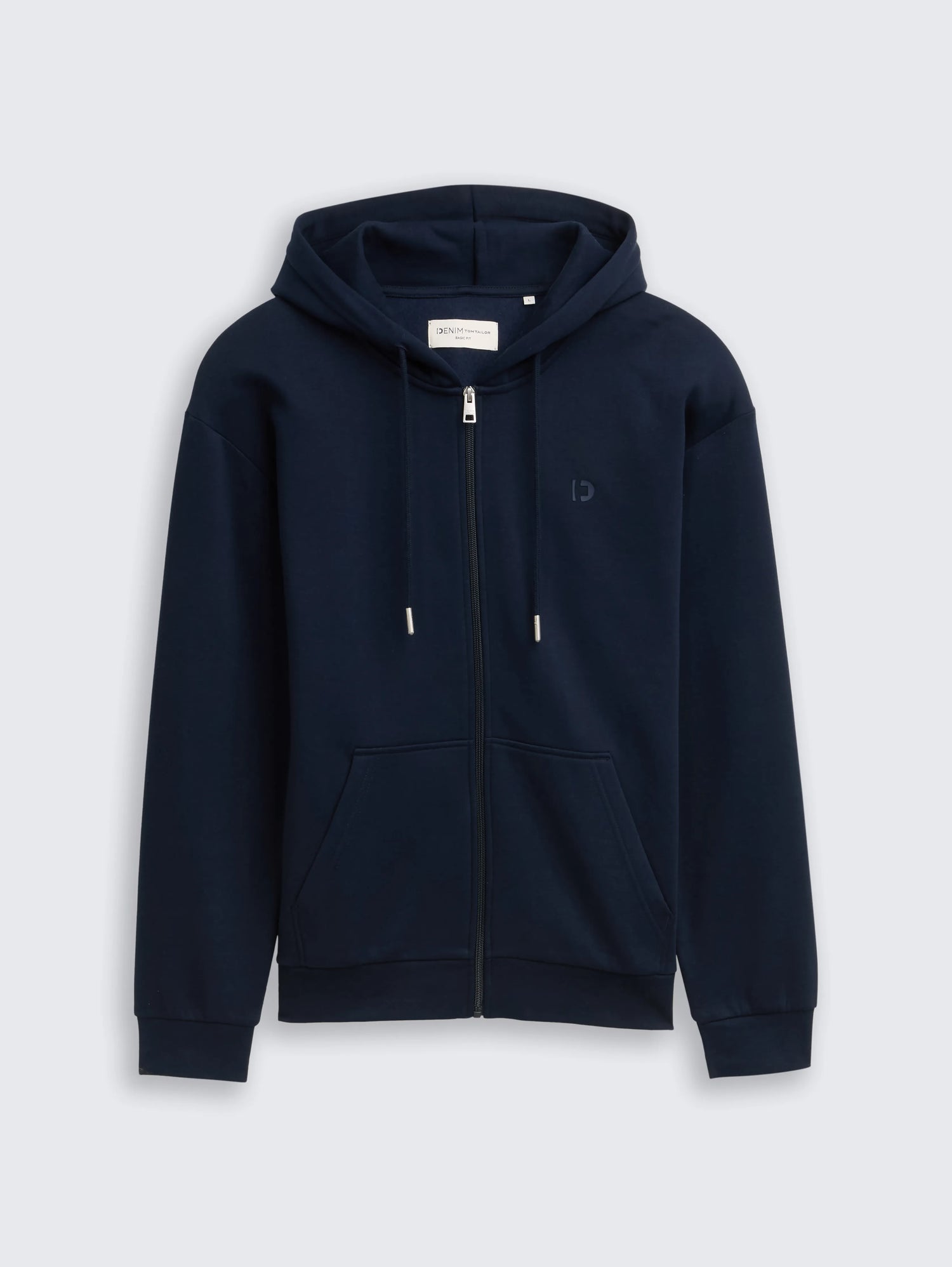 Tom Tailor_0_Hoodie Sweatshirt Jacket with Logo Print_1048078_10668_01