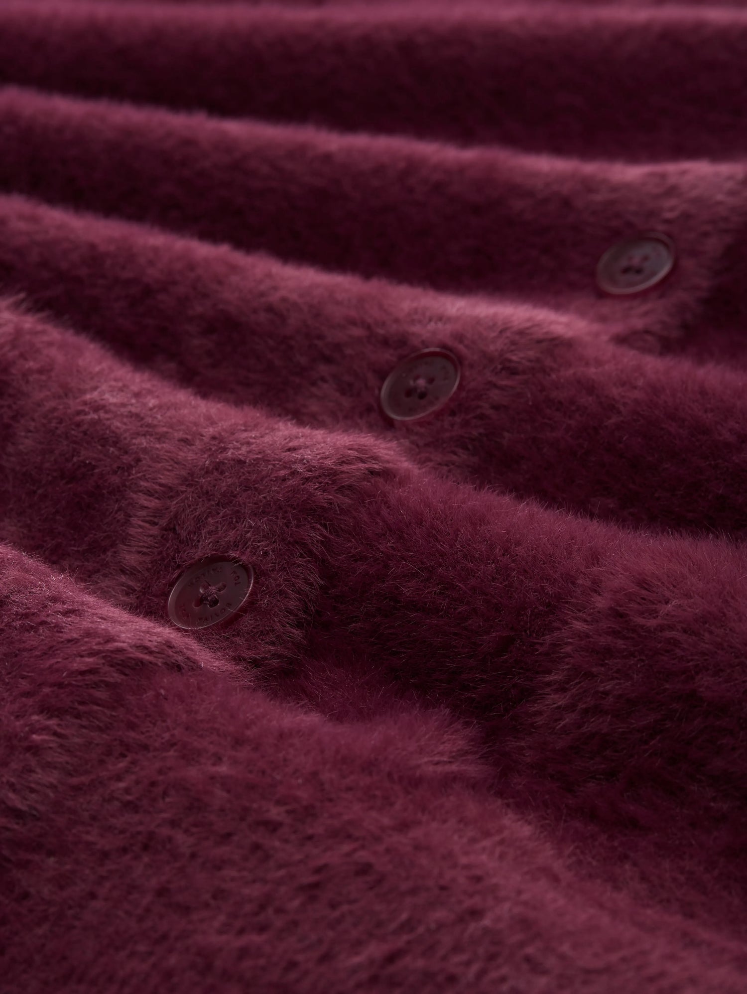 Tom Tailor_Black_Feather Yarn Cardigan with Button Placket_1048318_16427_06