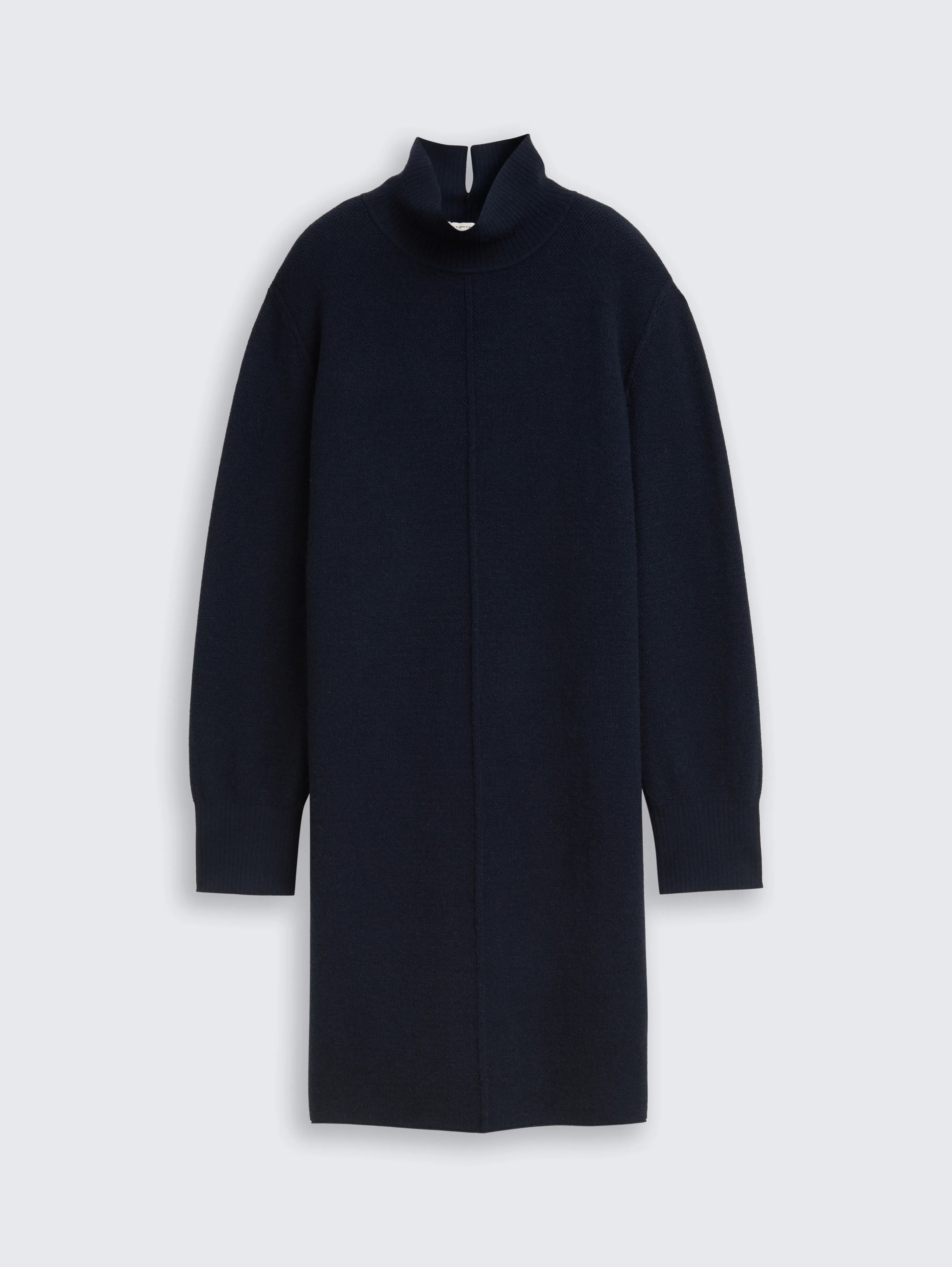 Tom Tailor_0_Knitted Dress with Stand-Up Collar_1048320_11019_01