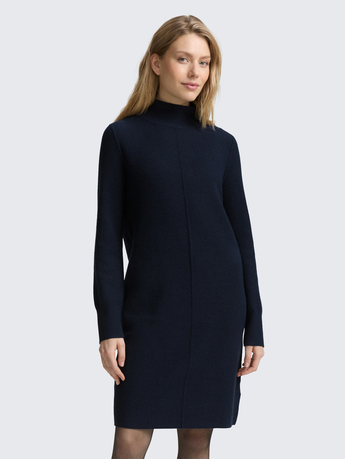 Tom Tailor_0_Knitted Dress with Stand-Up Collar_1048320_11019_02