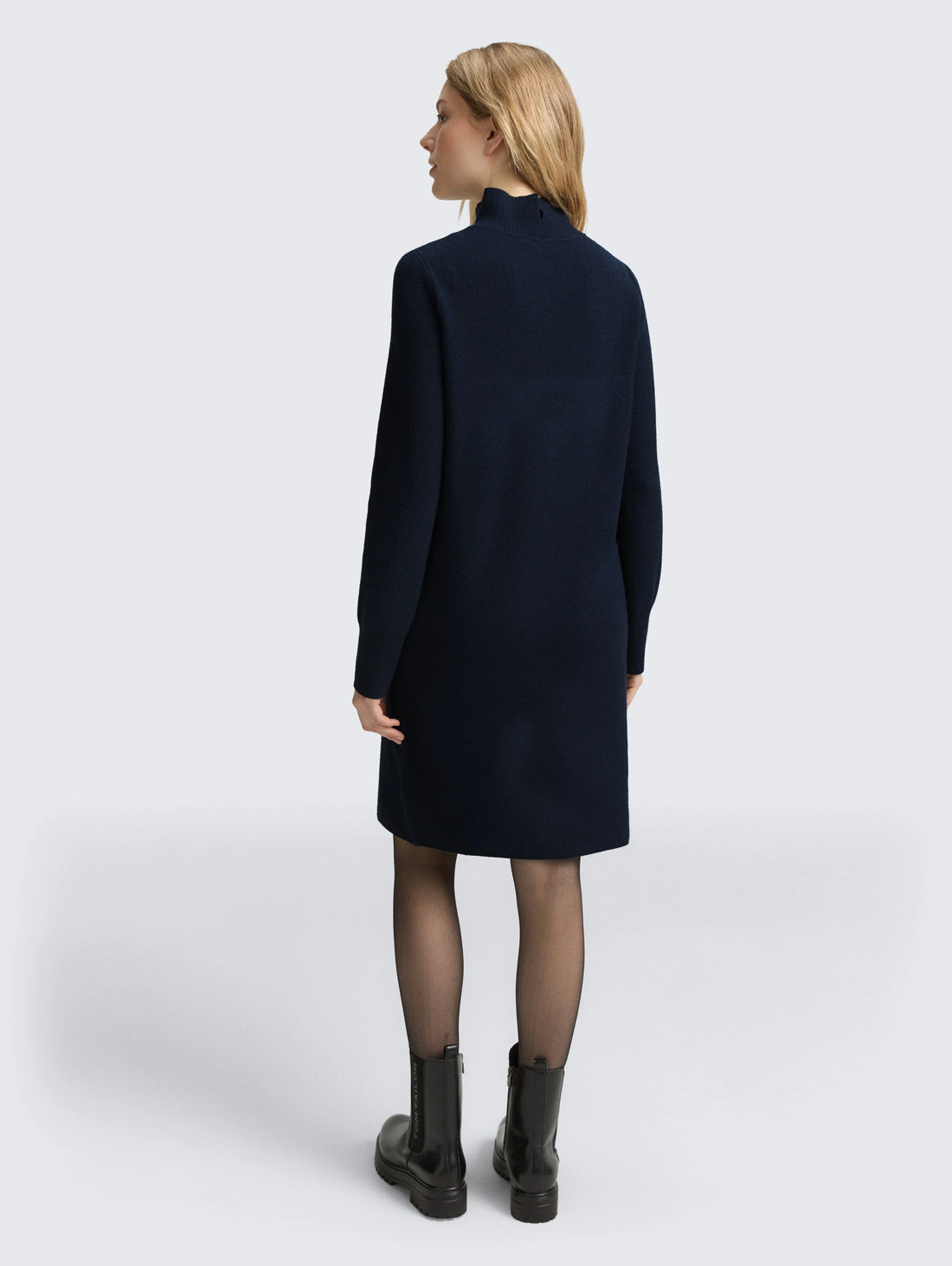Tom Tailor_0_Knitted Dress with Stand-Up Collar_1048320_11019_03