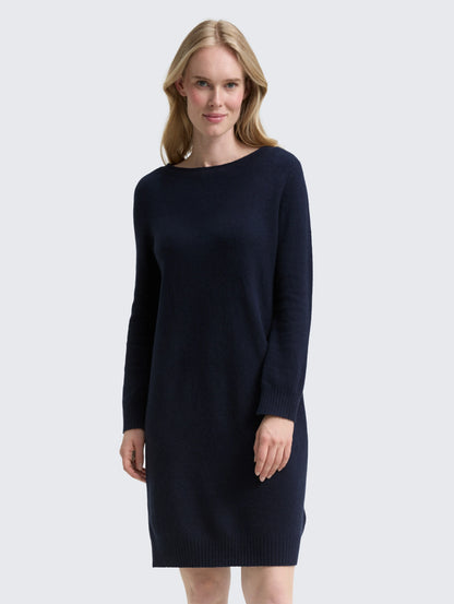Tom Tailor_0_Knitted Dress with Boat Neckline_1048321_11019_02