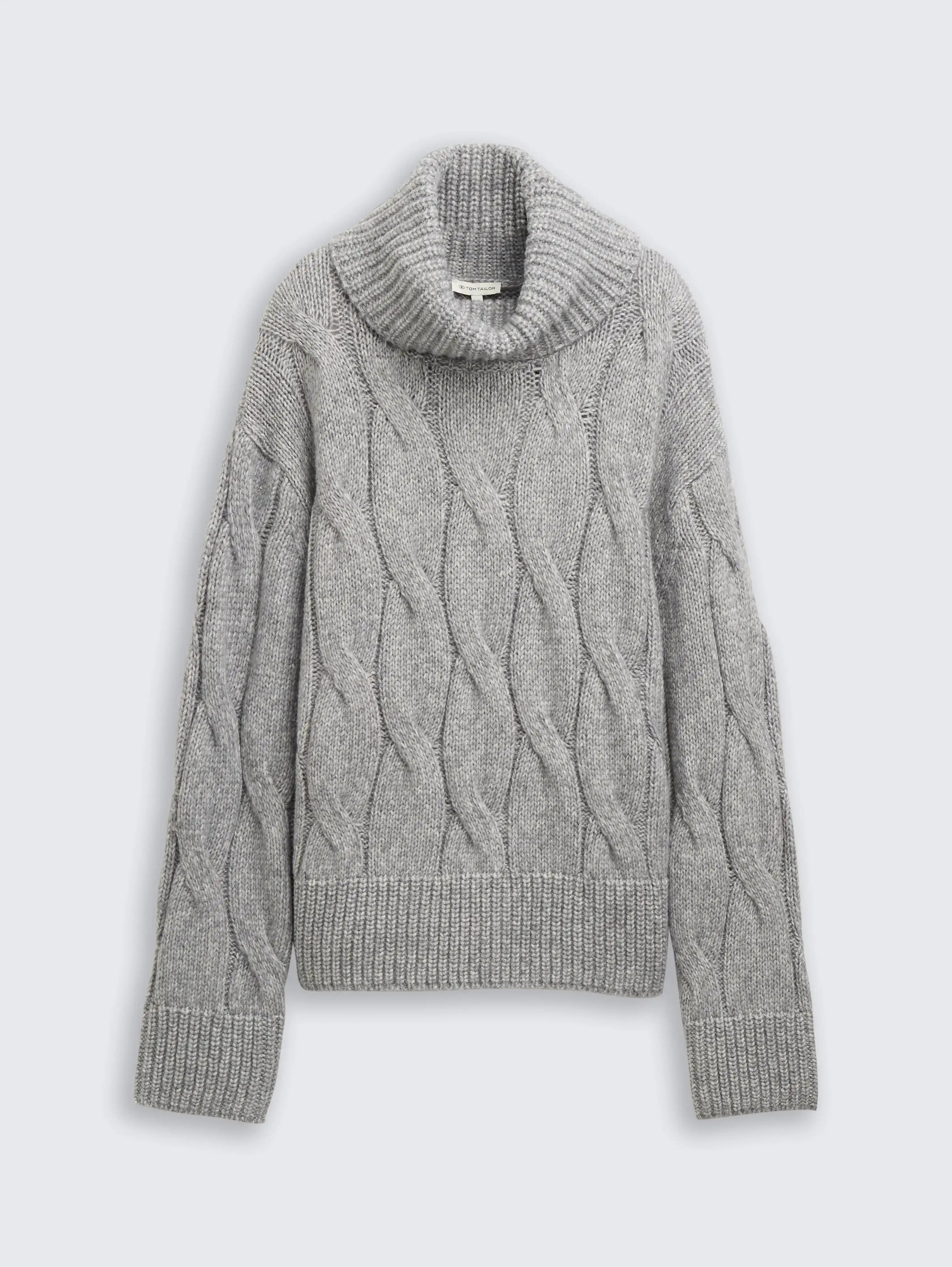Tom Tailor_0_Turtleneck Jumper with Cable Knit Pattern_1048322_21373_01