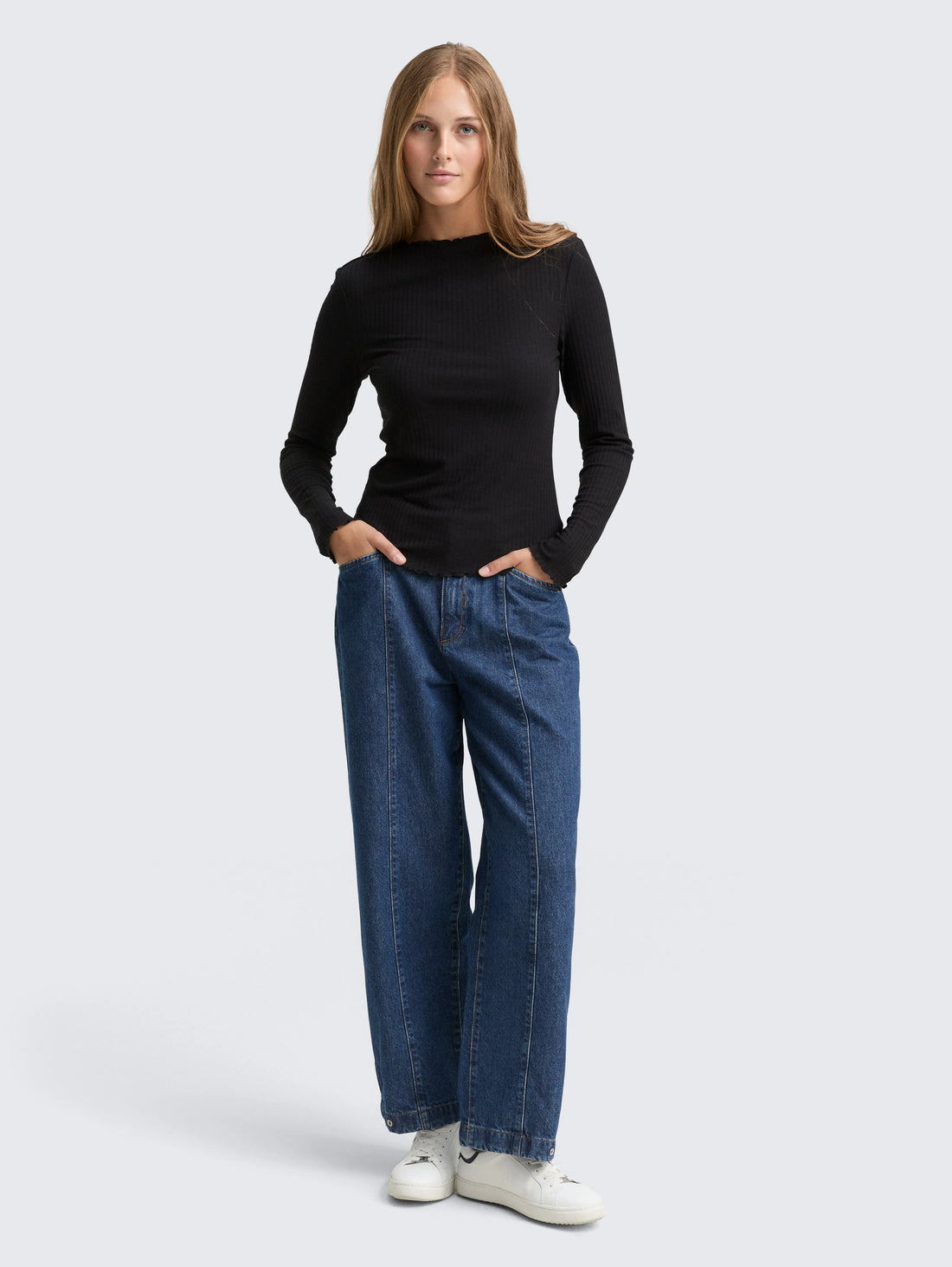 Tom Tailor_0_Ribbed Long-Sleeved Shirt with Stand-Up Collar_1048344_14482_03