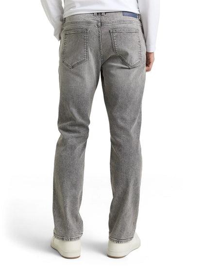 Tom Tailor Used Light Stone Grey Denim Men Ttjosh Regular Slim Jeans SKU: 1048363_10218 Image 02