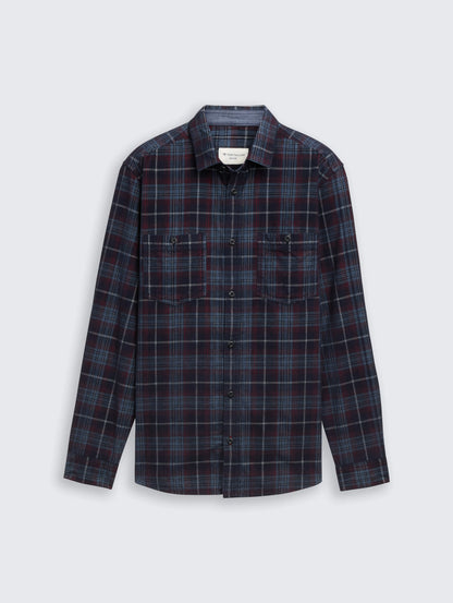 Tom Tailor_0_Regular Fit Corduroy Shirt with Checked Pattern_1048427_38918_04