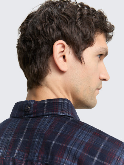Tom Tailor_0_Regular Fit Corduroy Shirt with Checked Pattern_1048427_38918_05