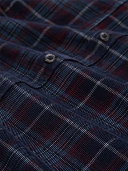 Tom Tailor_0_Regular Fit Corduroy Shirt with Checked Pattern_1048427_38918_06