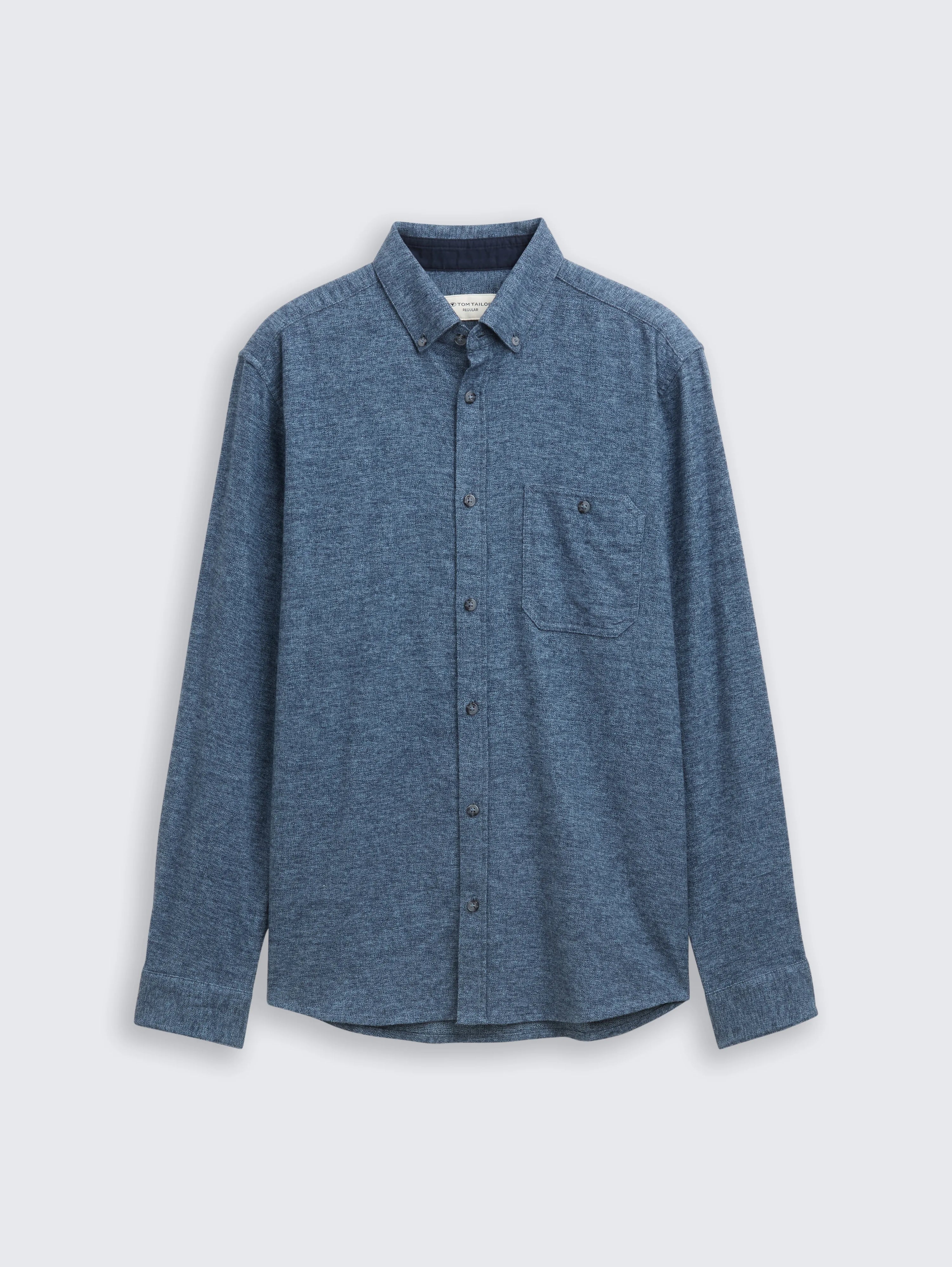 Tom Tailor_Beige_Regular Fit Soft-Touch Shirt in a Melange Look_1048429_38926_04