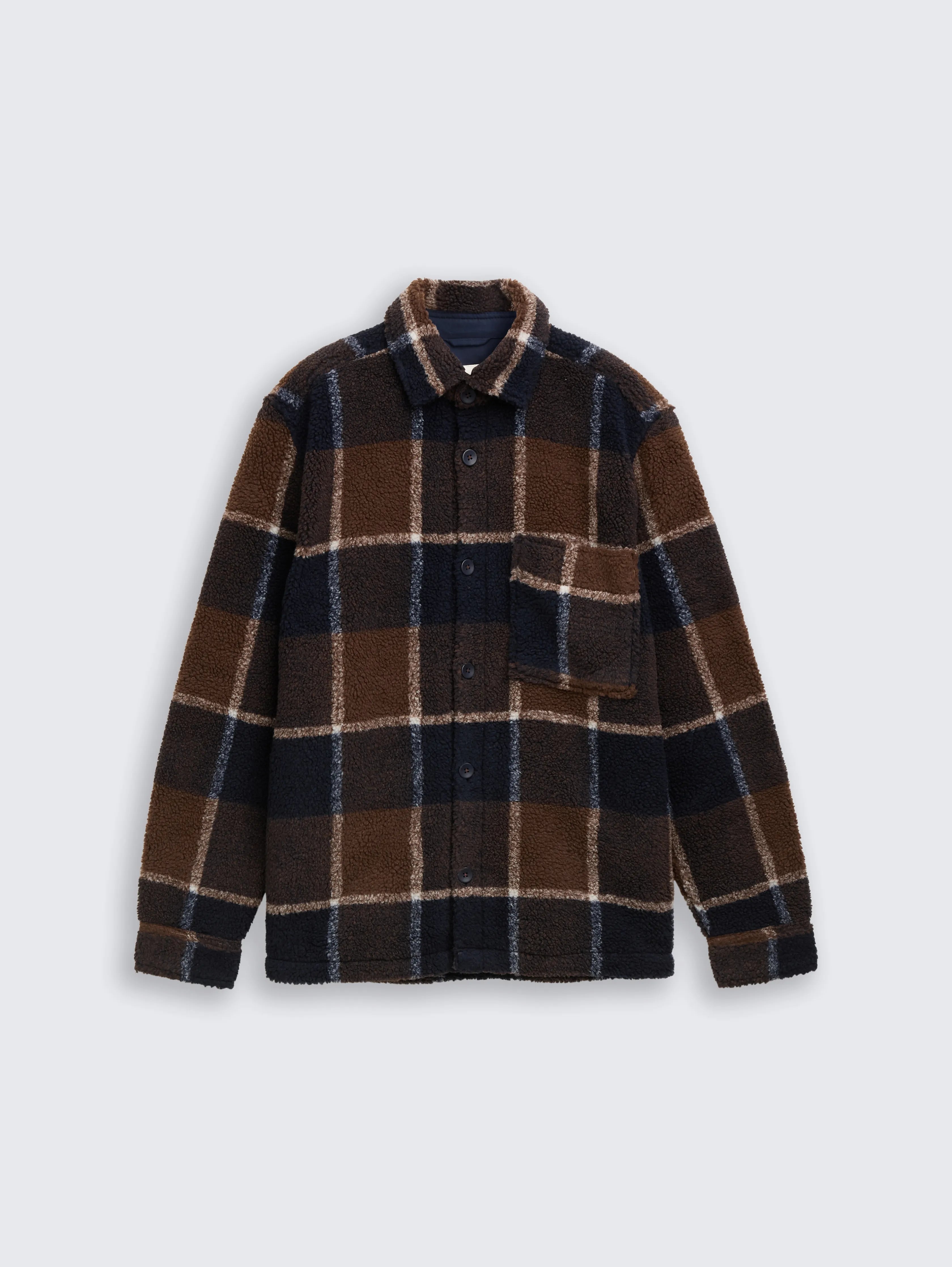 Tom Tailor_Beige_Teddy Overshirt with Checked Pattern_1048435_39355_04