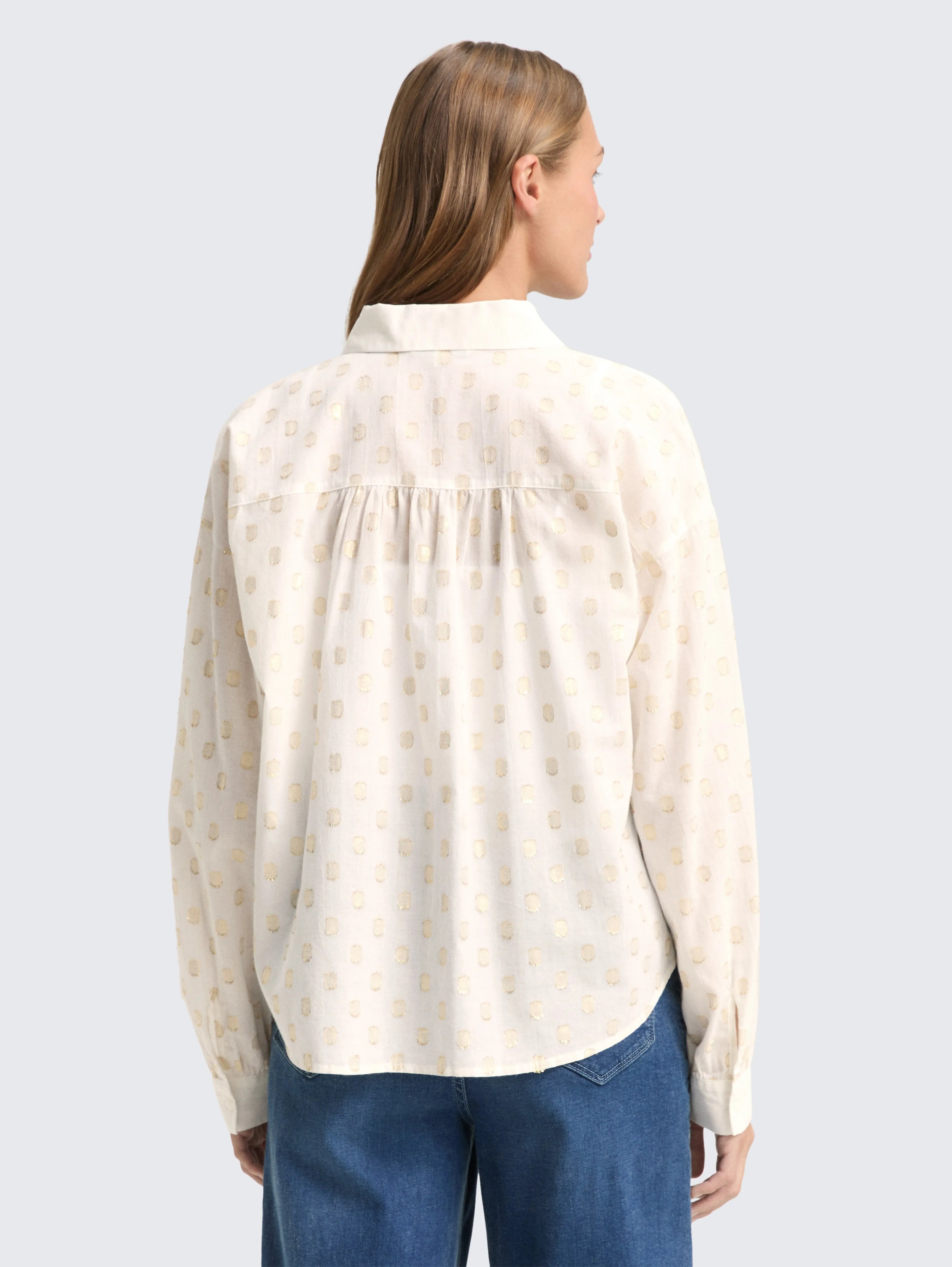 Tom Tailor_0_Shirt Blouse with Glitter Dot Pattern_1048573_39032_03