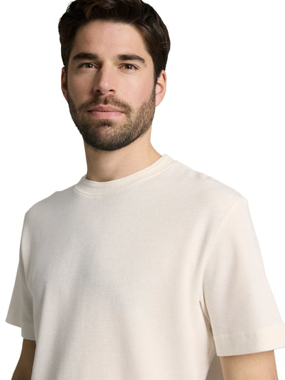 Tom Tailor Gardenia White Men T-Shirt with Waffle Texture SKU: 1048599_10348 Image 04