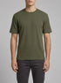 Tom Tailor Deep Forest Green Men T-Shirt with Waffle Texture SKU: 1048599_10920 Image 00
