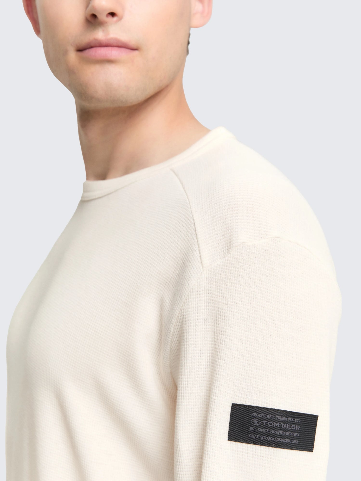 Tom Tailor_0_Long-Sleeved Shirt with Waffle Texture_1048612_10348_05
