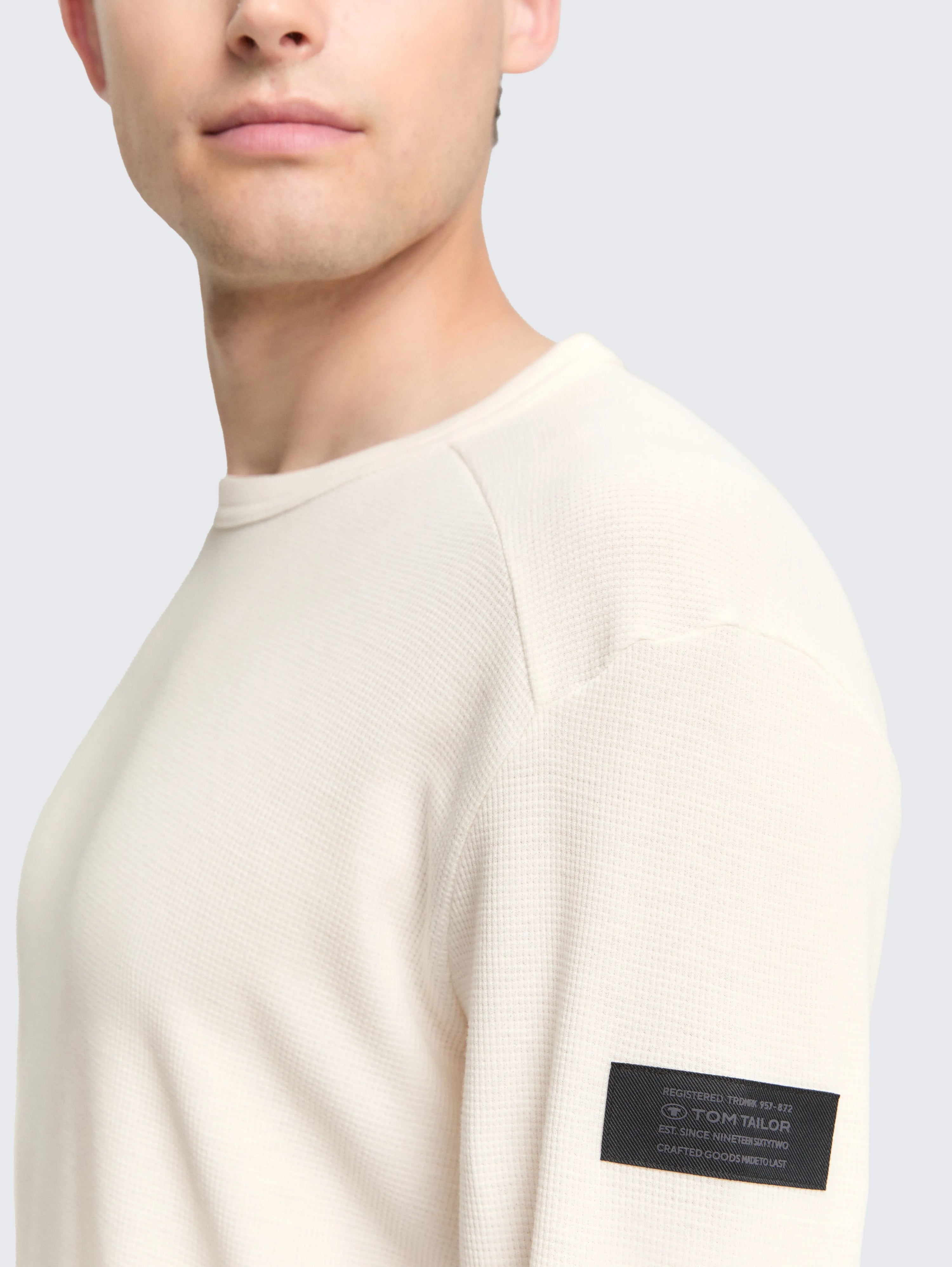 Tom Tailor_0_Long-Sleeved Shirt with Waffle Texture_1048612_10348_05