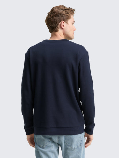 Tom Tailor_0_Long-Sleeved Shirt with Waffle Texture_1048612_10668_03