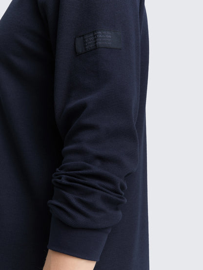 Tom Tailor_0_Long-Sleeved Shirt with Waffle Texture_1048612_10668_05