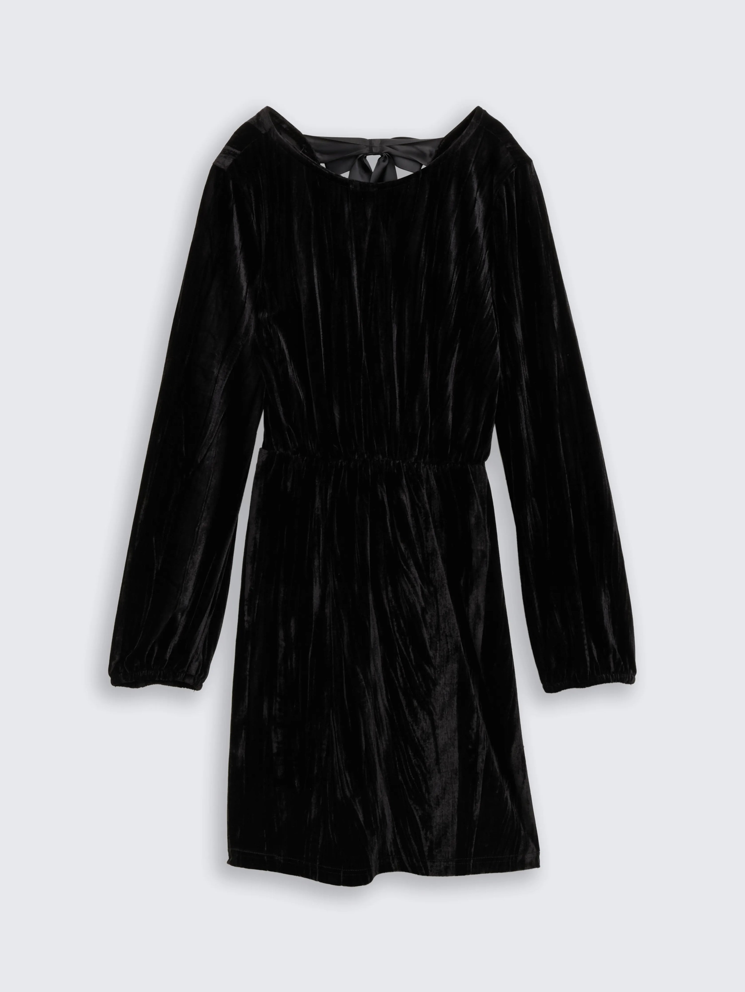 Tom Tailor_0_Mini Velvet Dress with Bow Detail_1048613_14482_04
