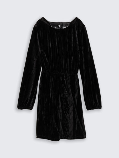 Tom Tailor_0_Mini Velvet Dress with Bow Detail_1048613_14482_04
