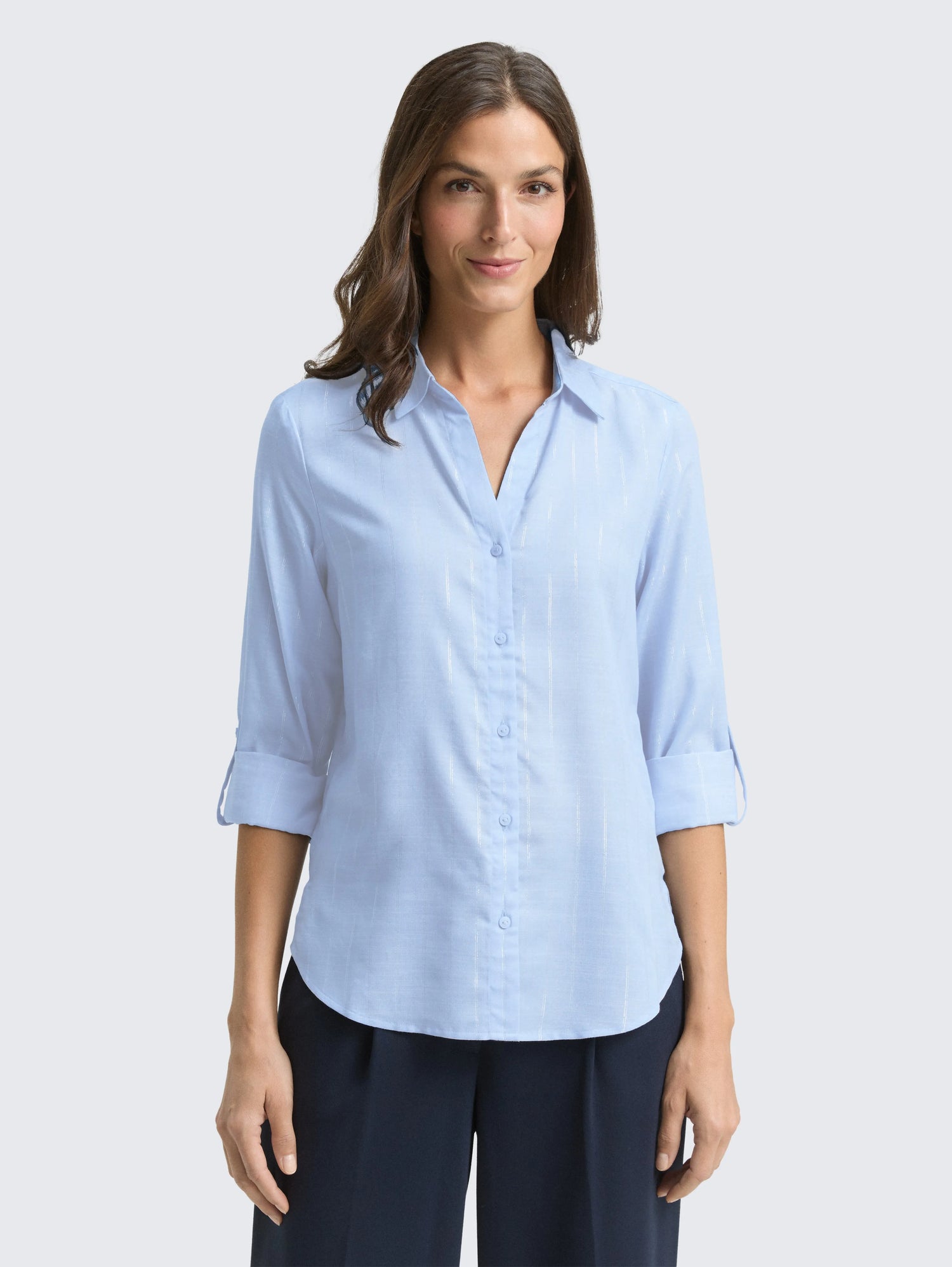 Tom Tailor_0_Blouse with Glitter-Effect Stripes_1048687_39188_01