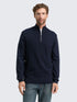 Tom Tailor_Beige_Troyer Knit Jumper with Herringbone Texture_1048722_10668_02