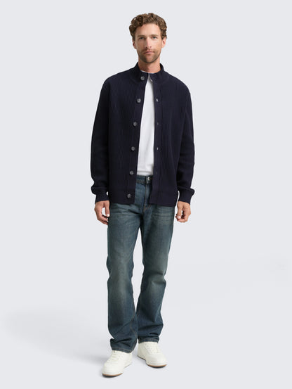 Tom Tailor_Beige_Cardigan with Button Placket_1048729_10668_01