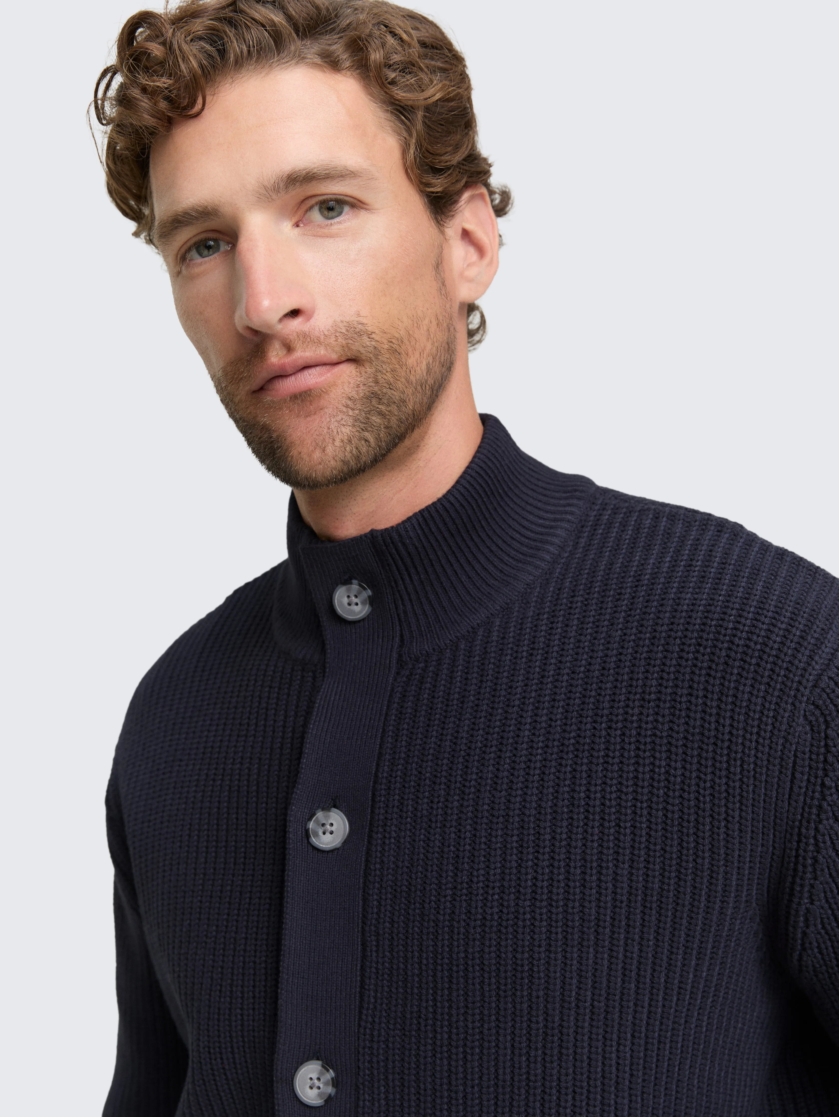 Tom Tailor_Beige_Cardigan with Button Placket_1048729_10668_05