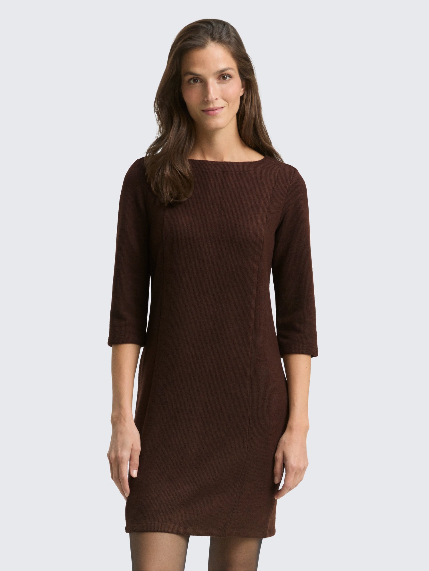Tom Tailor_White_Cosy Dress with 3/4 Sleeves_1048782_39062_02