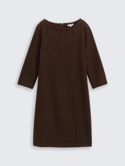 Tom Tailor_White_Cosy Dress with 3/4 Sleeves_1048782_39062_04
