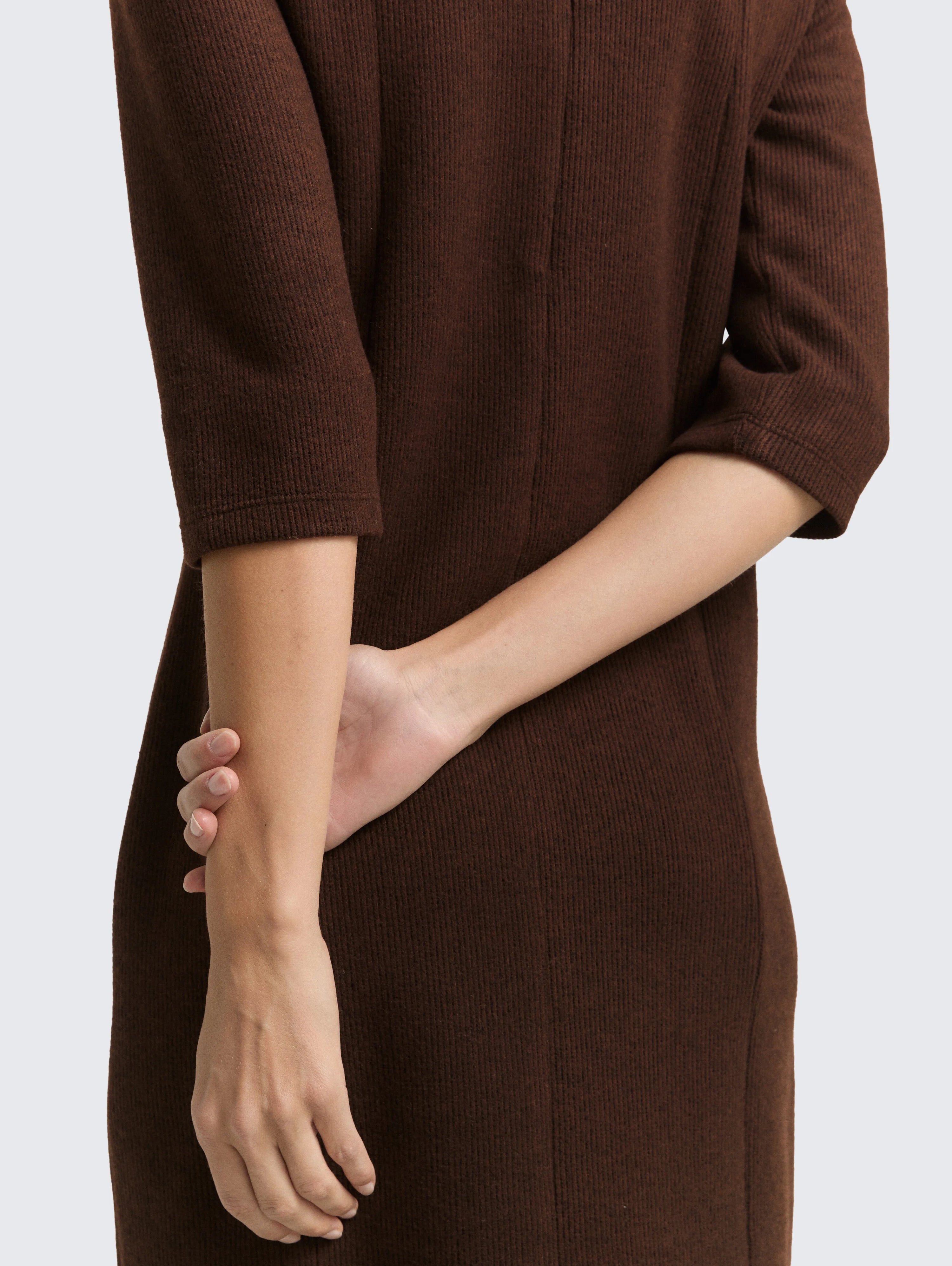 Tom Tailor_White_Cosy Dress with 3/4 Sleeves_1048782_39062_05