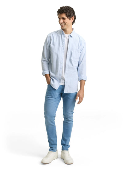 Tom Tailor Light Stone Blue Denim Men Tttroy Slim Jeans SKU: 1048840_10142 Image 04