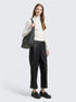 Tom Tailor_Gray_Culotte Trousers in Leather Look_1048846_14482_01