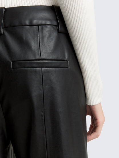 Tom Tailor_Gray_Culotte Trousers in Leather Look_1048846_14482_04