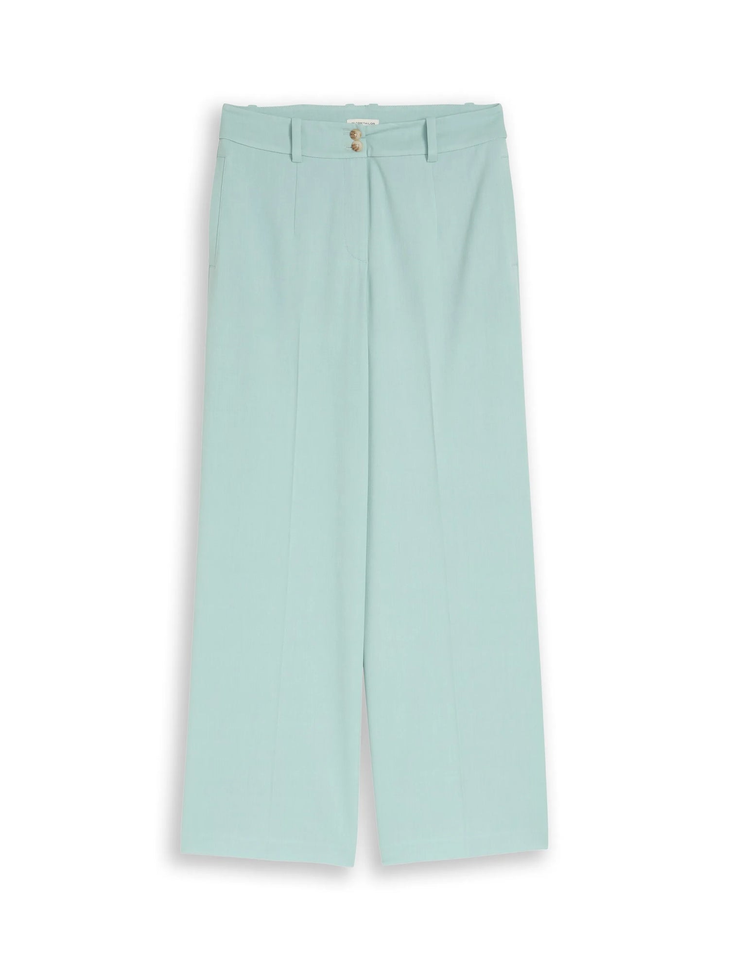Tom Tailor Blue Haze Melange Women Ttlea Wide Trousers with Crease SKU: 1048856_39627 Image 06
