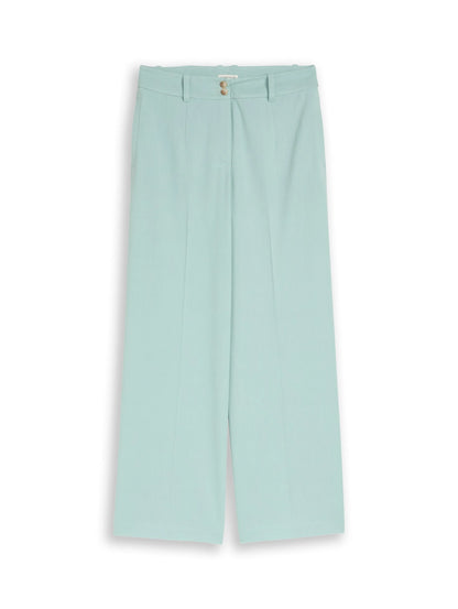 Tom Tailor Blue Haze Melange Women Ttlea Wide Trousers with Crease SKU: 1048856_39627 Image 06