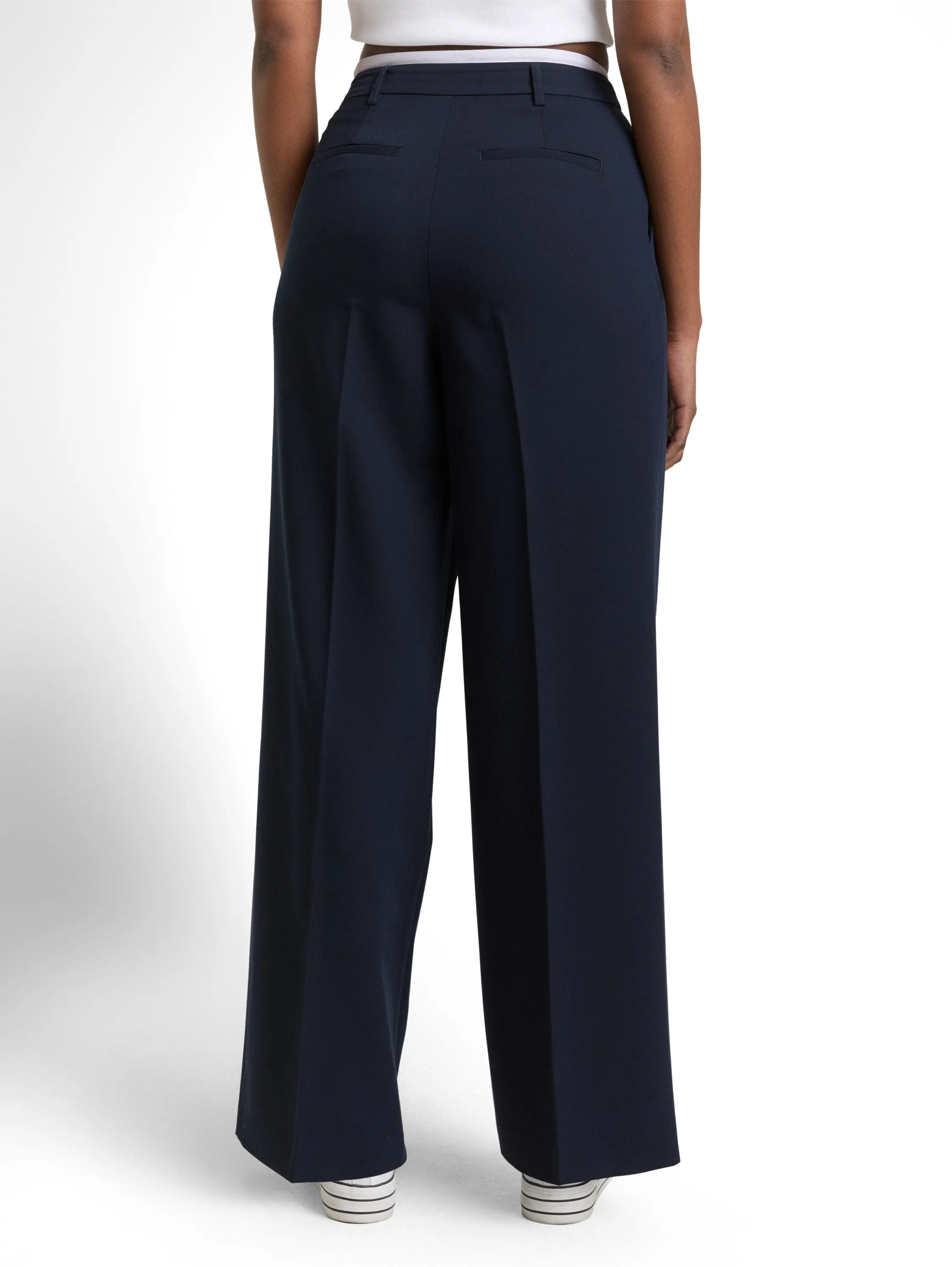 Denim Tom Tailor Sky Captain Blue Women Wide Leg Trousers in a 2-In-1 Look SKU: 1048881_10668 Image 02