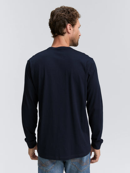 Tom Tailor_0_Basic Long-Sleeved Shirt Made of Cotton_1048902_10668_04