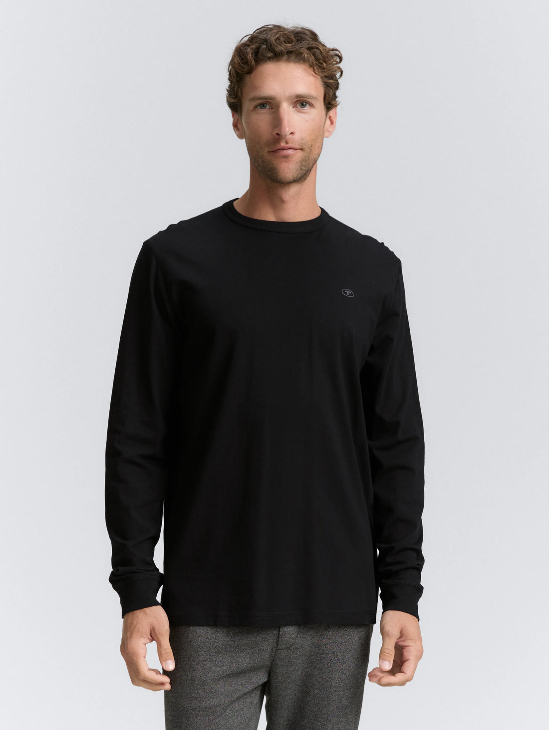 Tom Tailor_0_Basic Long-Sleeved Shirt Made of Cotton_1048902_29999_02