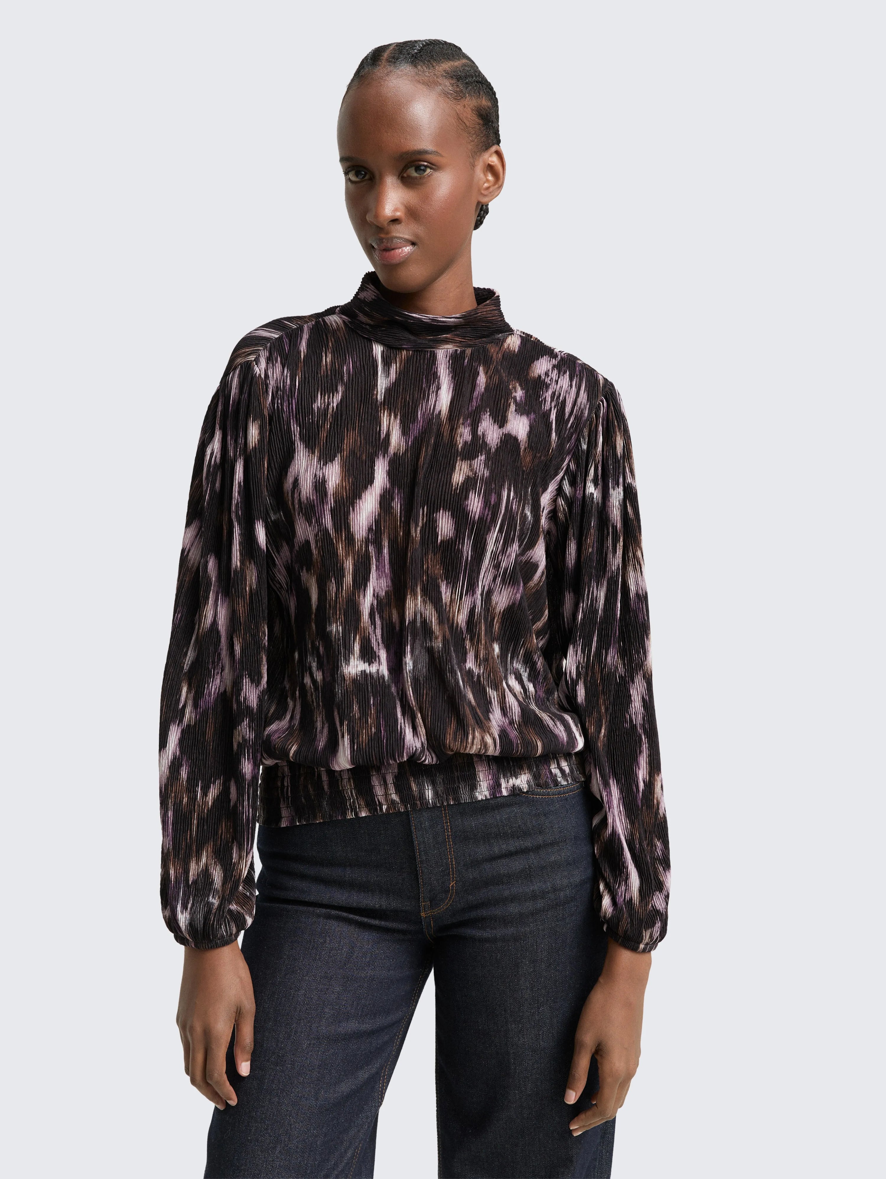 Tom Tailor_0_Loose Fit Blouse Shirt with Pattern_1048919_38997_01